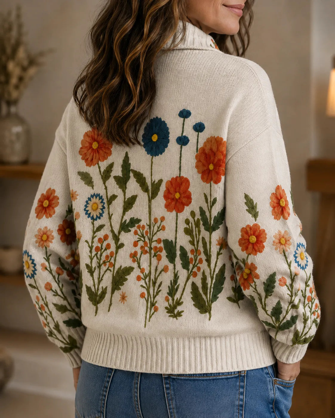 Meadow | Wildflower Full-Zip Cardigan