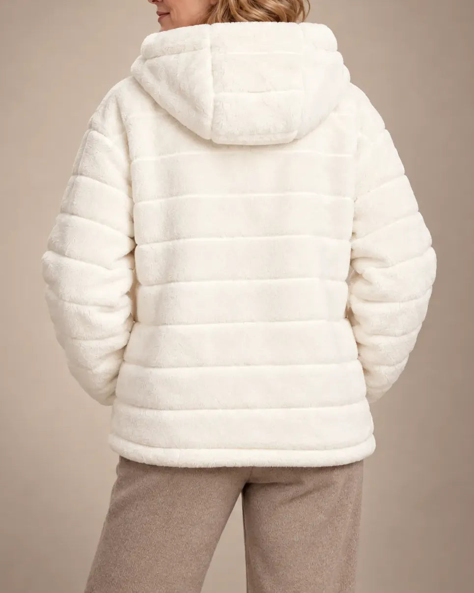 Celestine Plush Hooded Zip Jacket