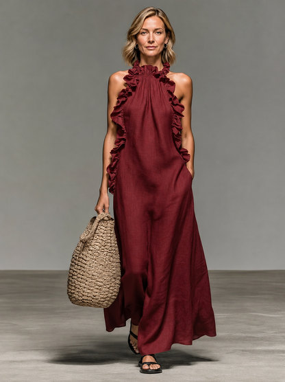 Ela | Soft Ruffle Maxi
