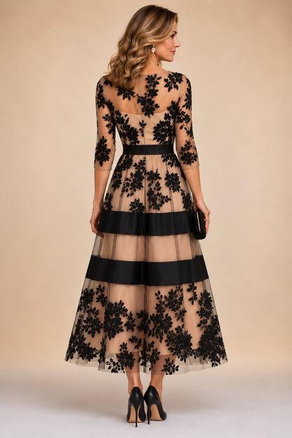 Hannah | Floral Embroidered Tiered Maxi Dress