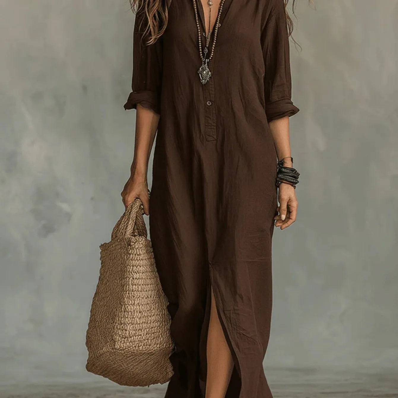 Savannah | Relaxed Shirt Maxi Dress