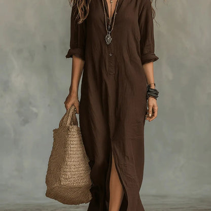 Savannah | Relaxed Shirt Maxi Dress