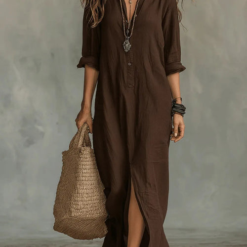 Savannah | Relaxed Shirt Maxi Dress