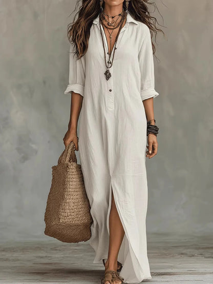 Savannah | Relaxed Shirt Maxi Dress