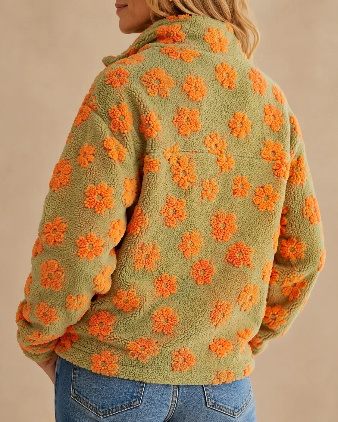 Sienna | Floral Teddy Fleece Pullover