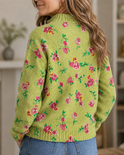 Rosalie | Garden Floral Zip Cardigan