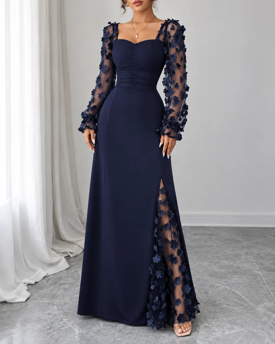 Seraphina Floral Lace Maxi Dress