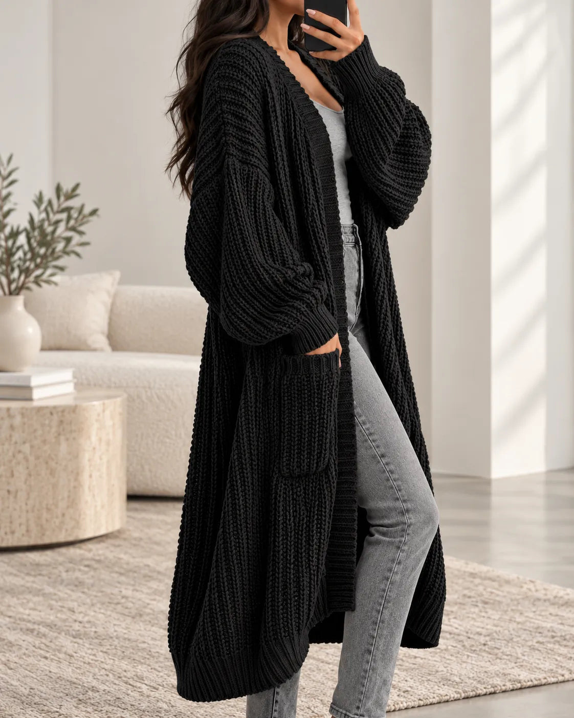 Madeline Chunky Knit Long Cardigan