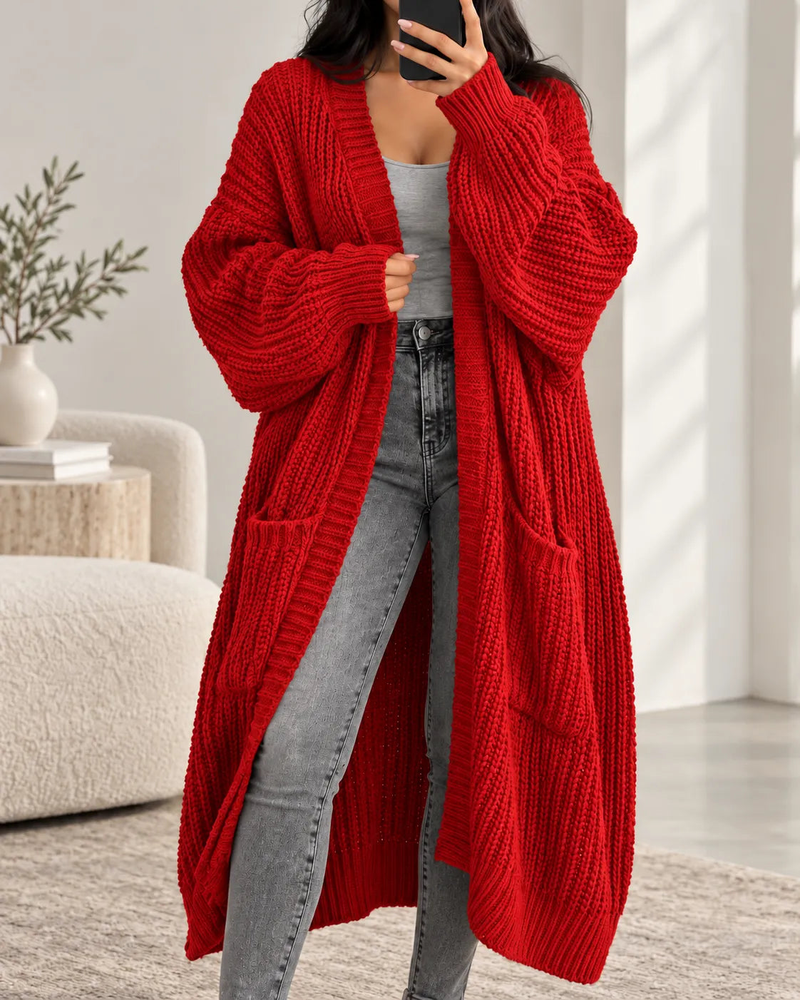 Madeline Chunky Knit Long Cardigan