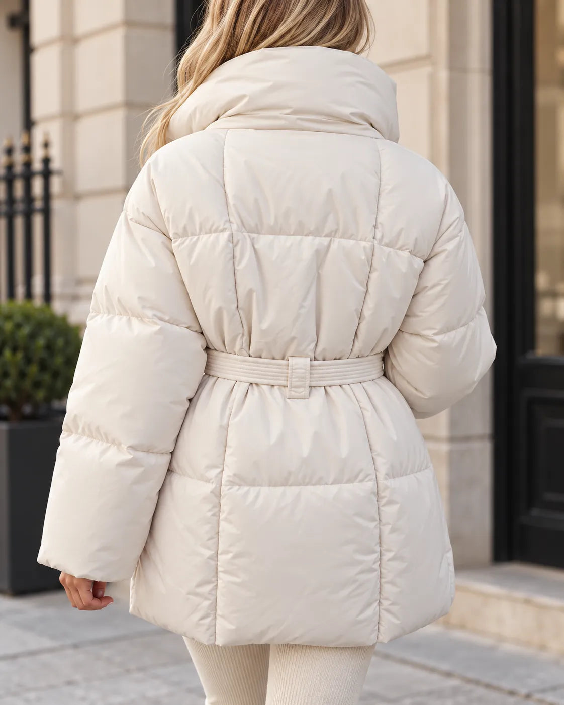 Vivienne | Elegant Belted Puffer Jacket