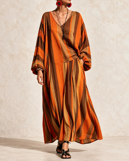 Sienna Relaxed Striped Maxi Dress