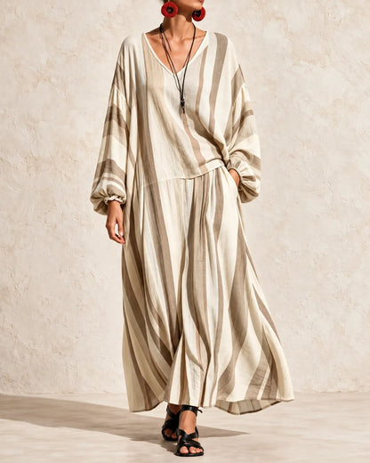 Sienna Relaxed Striped Maxi Dress