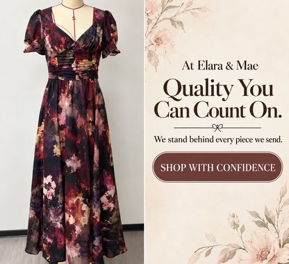 Watercolor Ruched Maxi Dress