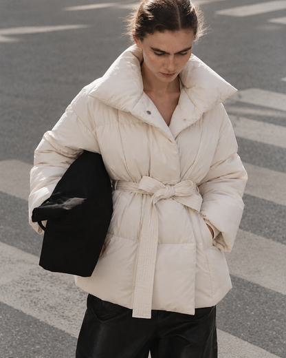 Vivienne | Elegant Belted Puffer Jacket