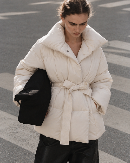 Vivienne | Elegant Belted Puffer Jacket