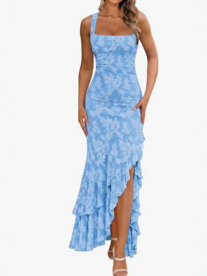 Floral Ruffle Maxi Dress