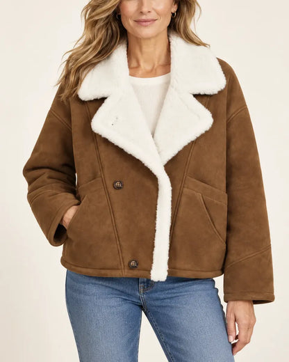 Rosalie Contrast-Collar Everyday Jacket
