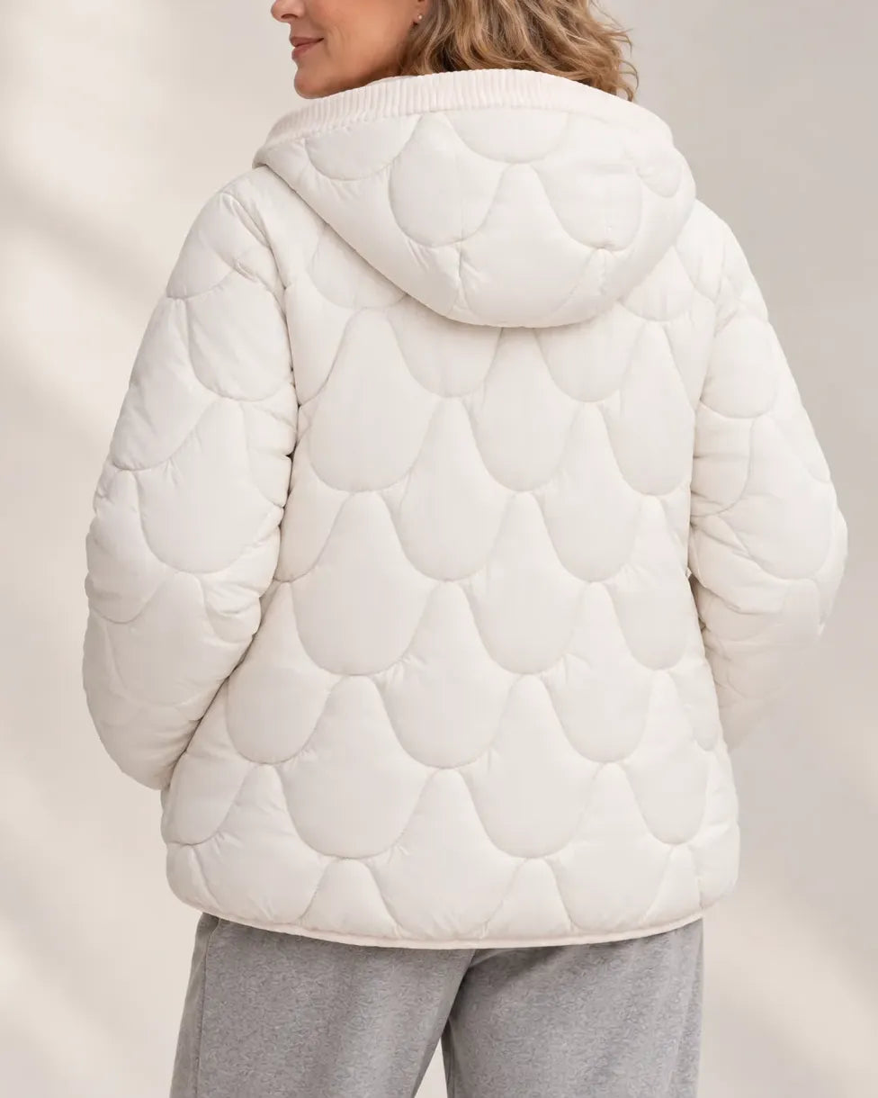 Seraphina Cloud-Quilt Hooded Jacket