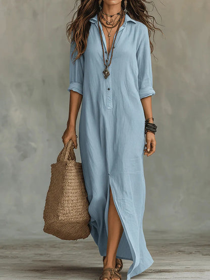 Savannah | Relaxed Shirt Maxi Dress