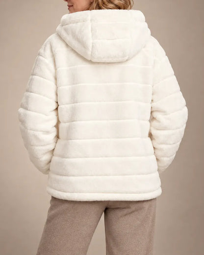 Celestine Plush Hooded Zip Jacket