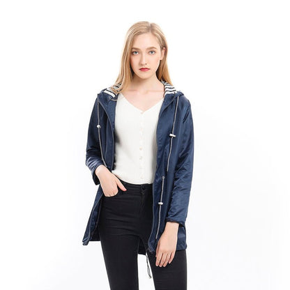 Margaret | Hooded Drawstring Rain Coat